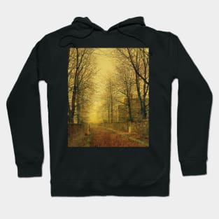 In Autumn's Golden Glow by John Atkinson Grimshaw Hoodie